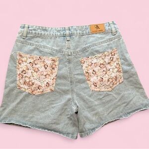 Light Blue Denim Shorts